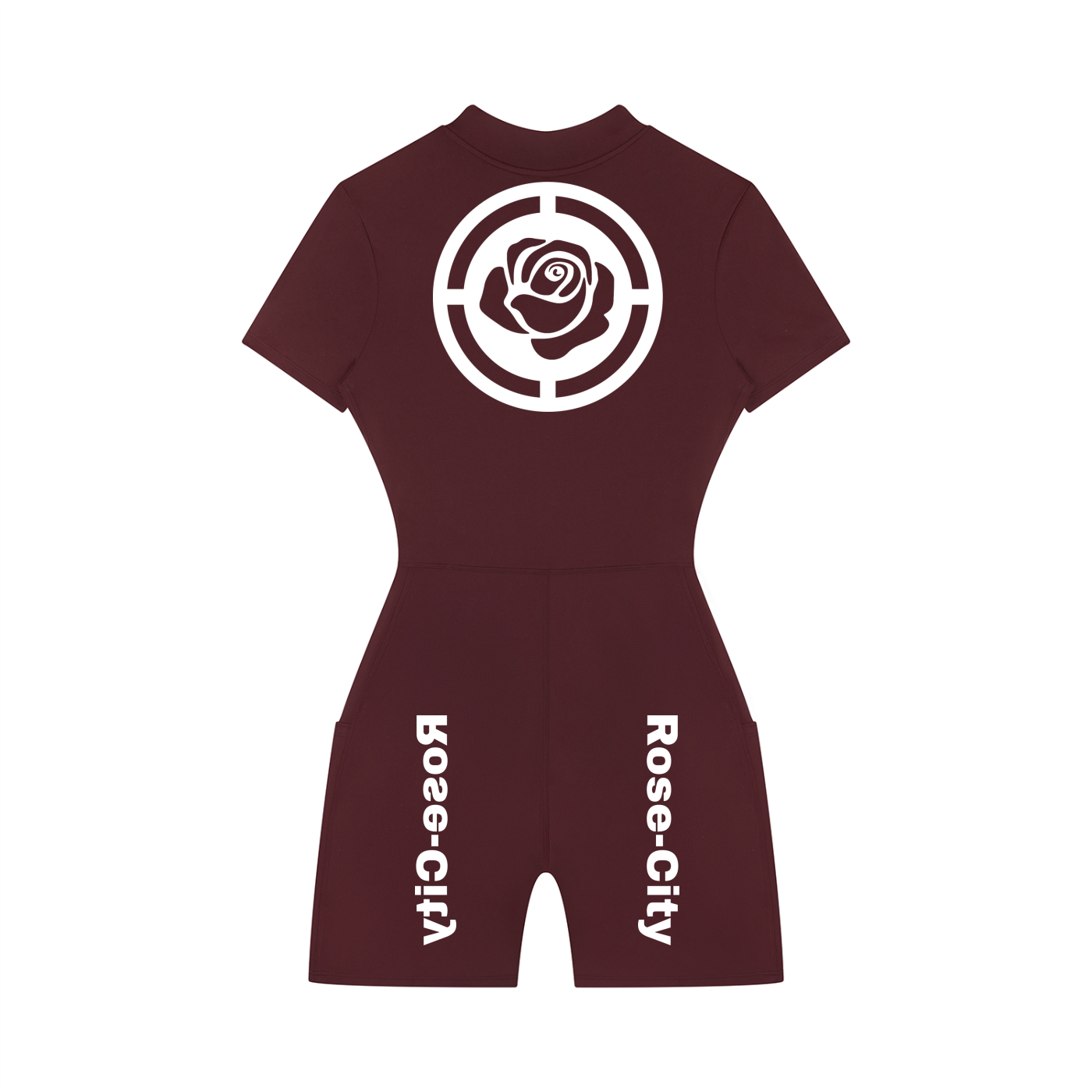 Women's Quarter-Zip Short Sleeve Romper