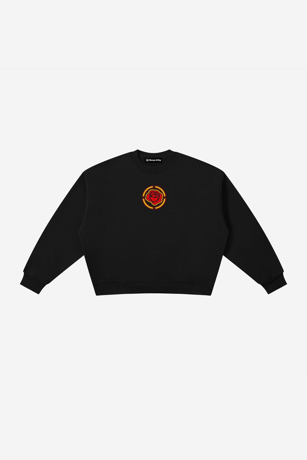 RC Concert V1 - Boxy Fleece Crewneck Sweatshirt (Black)