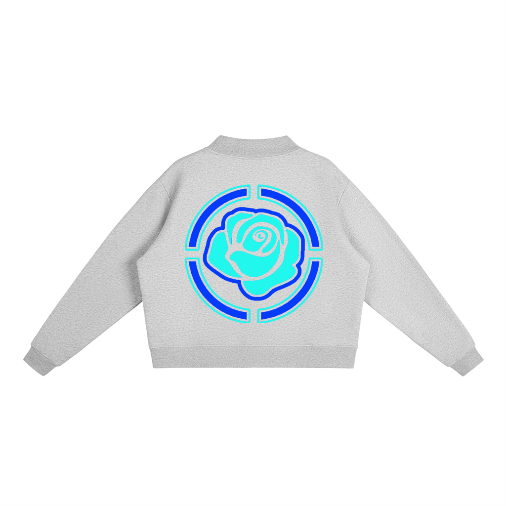 Essential Fleece Mock-Neck Crew Sweatshirt