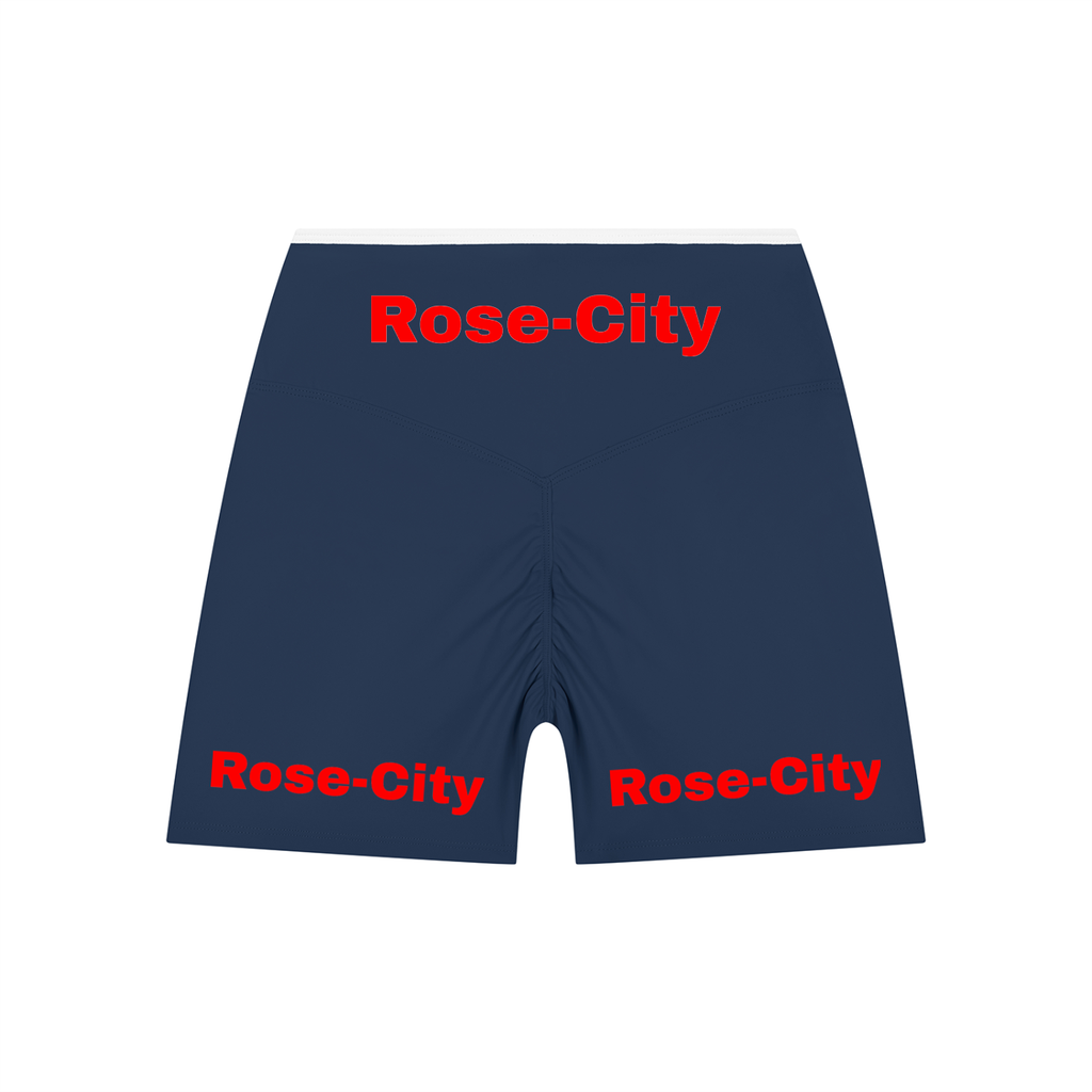 Women’s High Rise Color Block Yoga Shorts