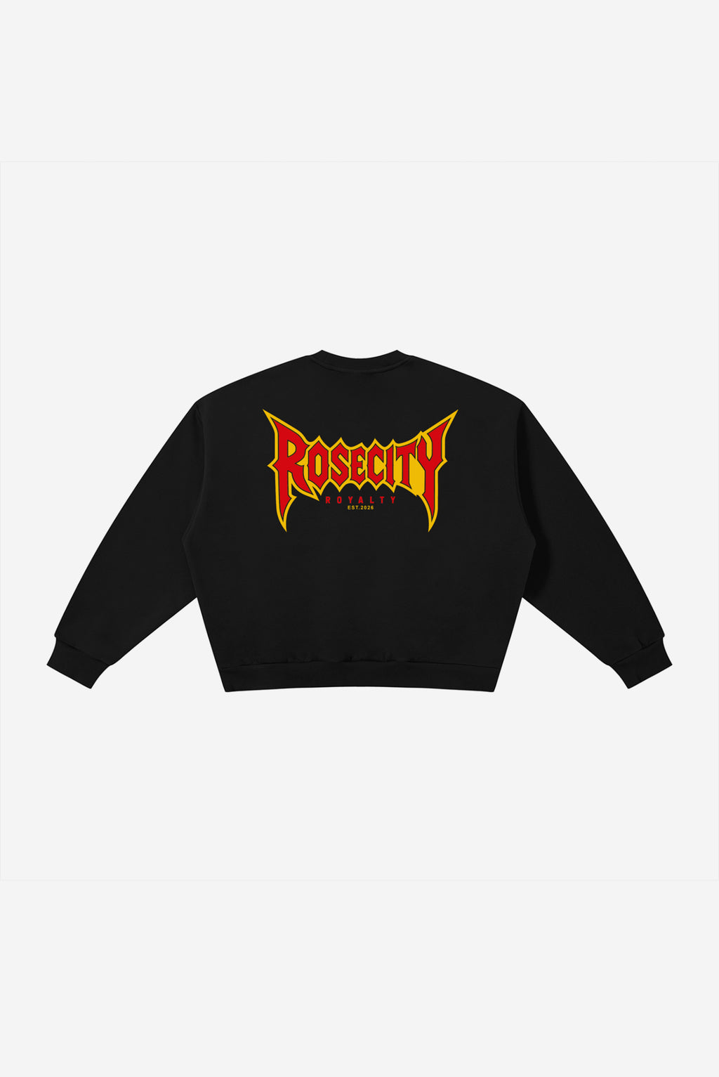 RC Concert V1 - Boxy Fleece Crewneck Sweatshirt (Black)