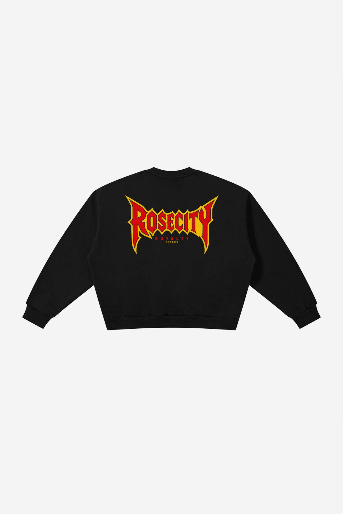 RC Concert V1 - Boxy Fleece Crewneck Sweatshirt (Black)