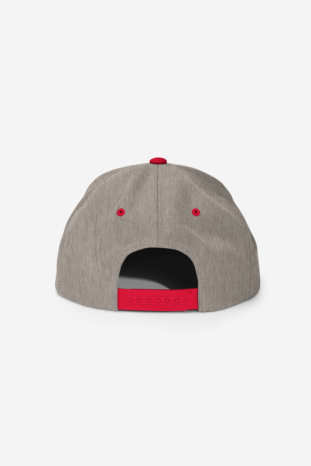 RC Emblem - Snapback Hat (Heather Grey/Red)