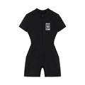Women's Quarter-Zip Short Sleeve Romper