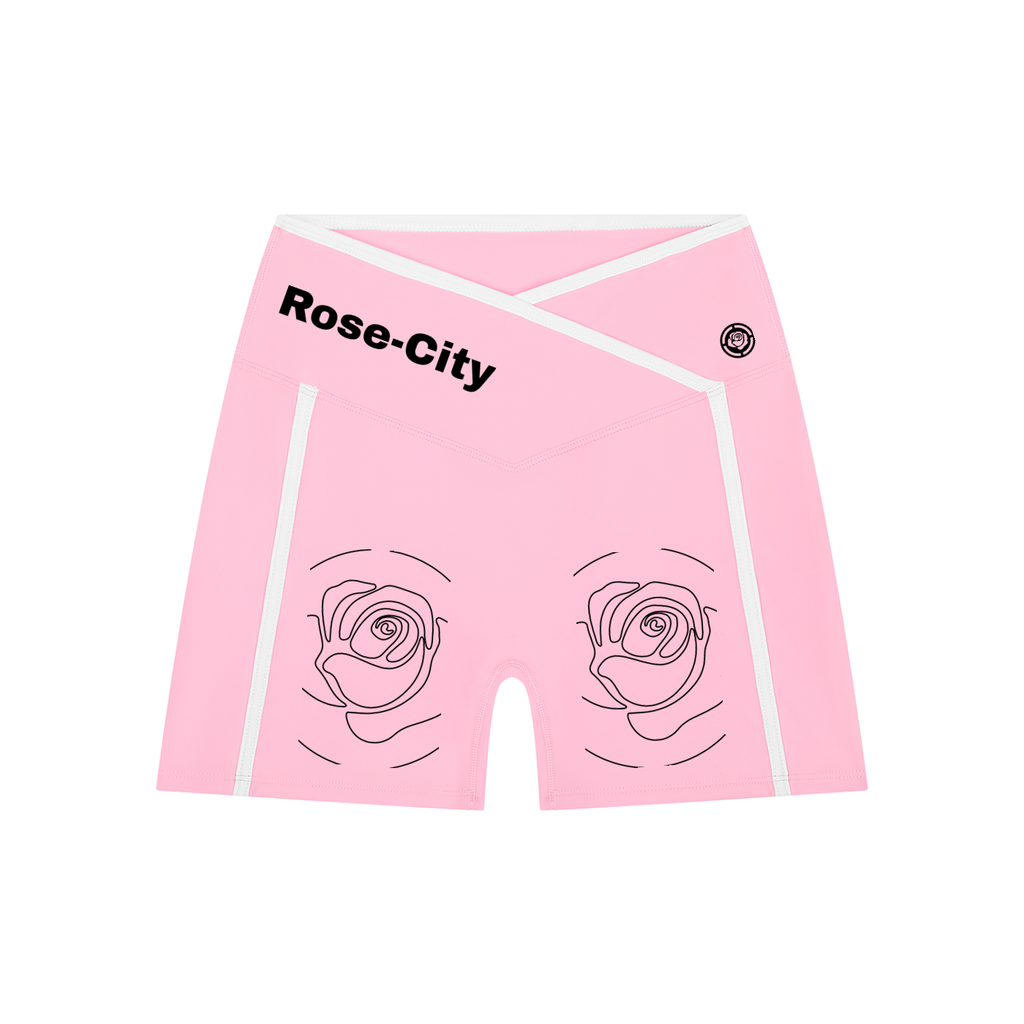 Women’s High Rise Color Block Yoga Shorts