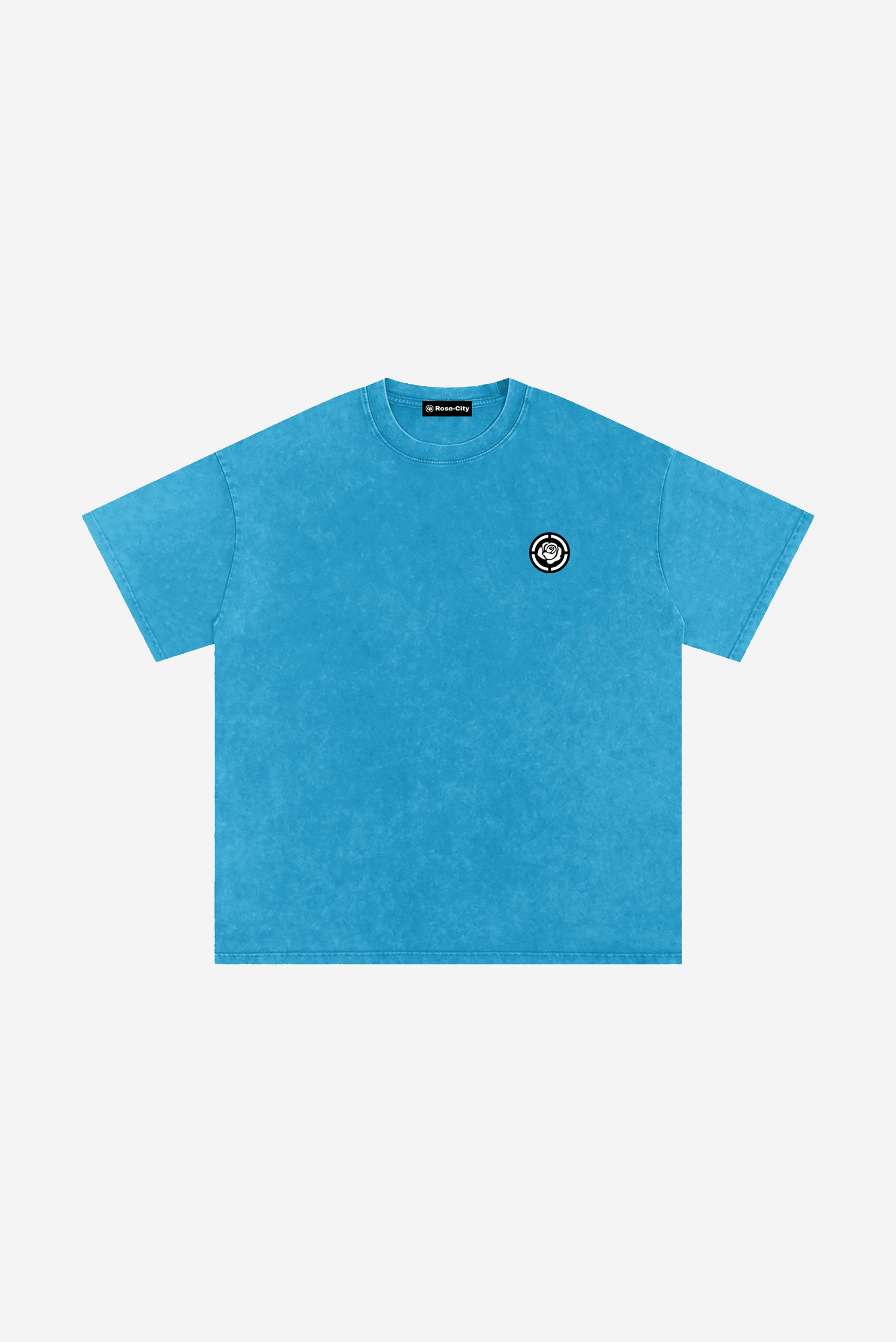 Rose-City Essential - Snow Washed T-Shirt (Blue)