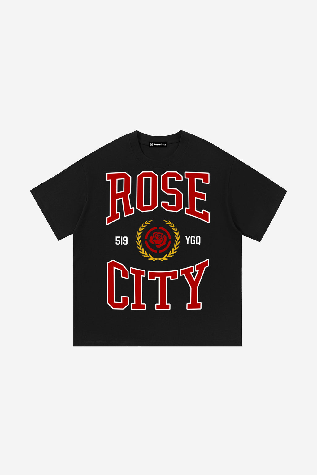 Rose-City Collage - T-Shirt (Black)