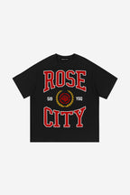 Rose-City Collage - T-Shirt (Black)