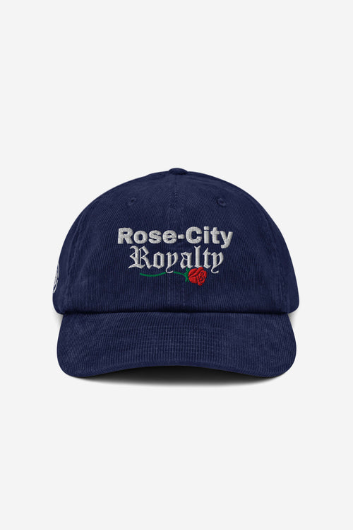 Rose City Royalty - Corduroy Hat (Navy)