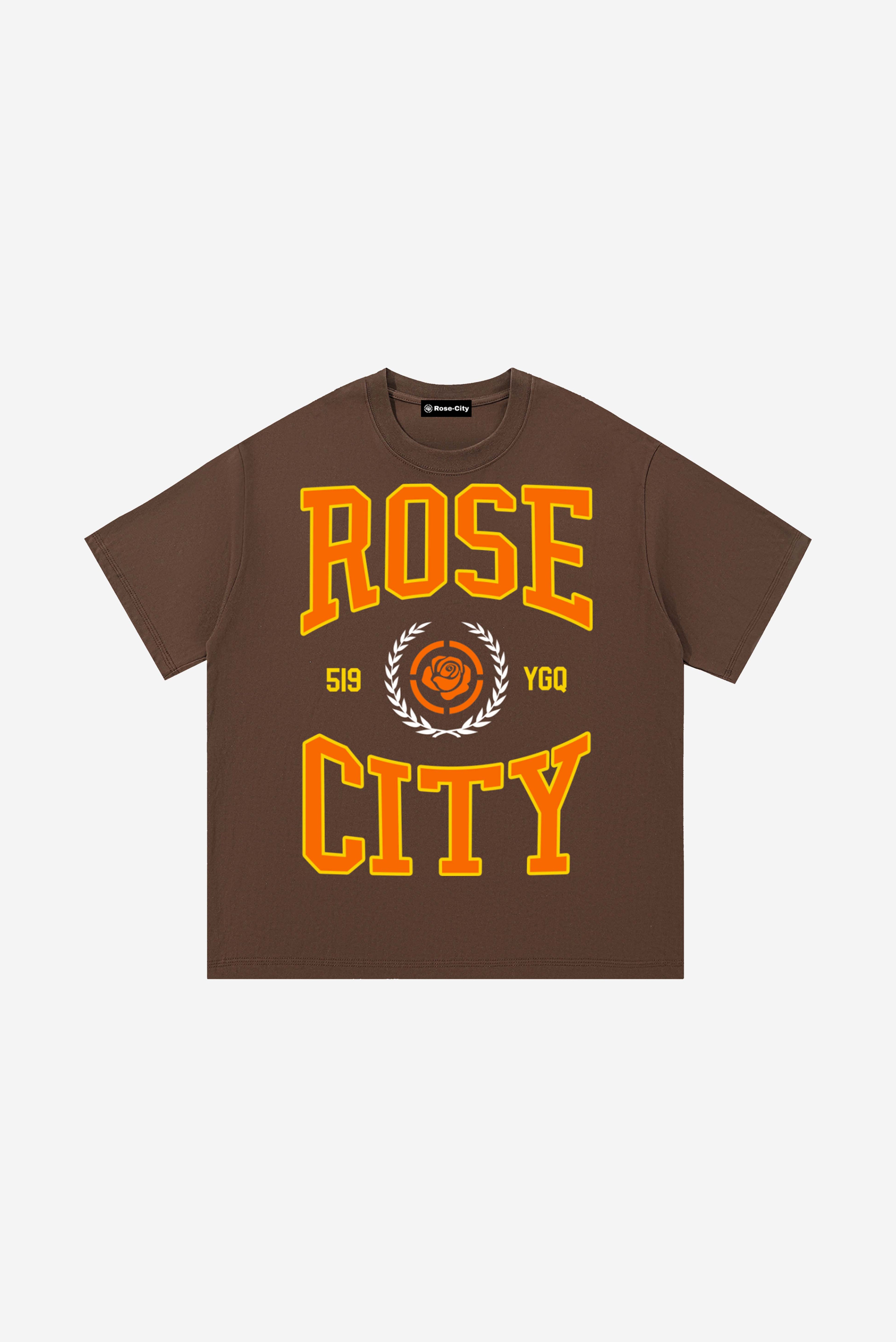 Rose-City Collage - T-Shirt (Brown)
