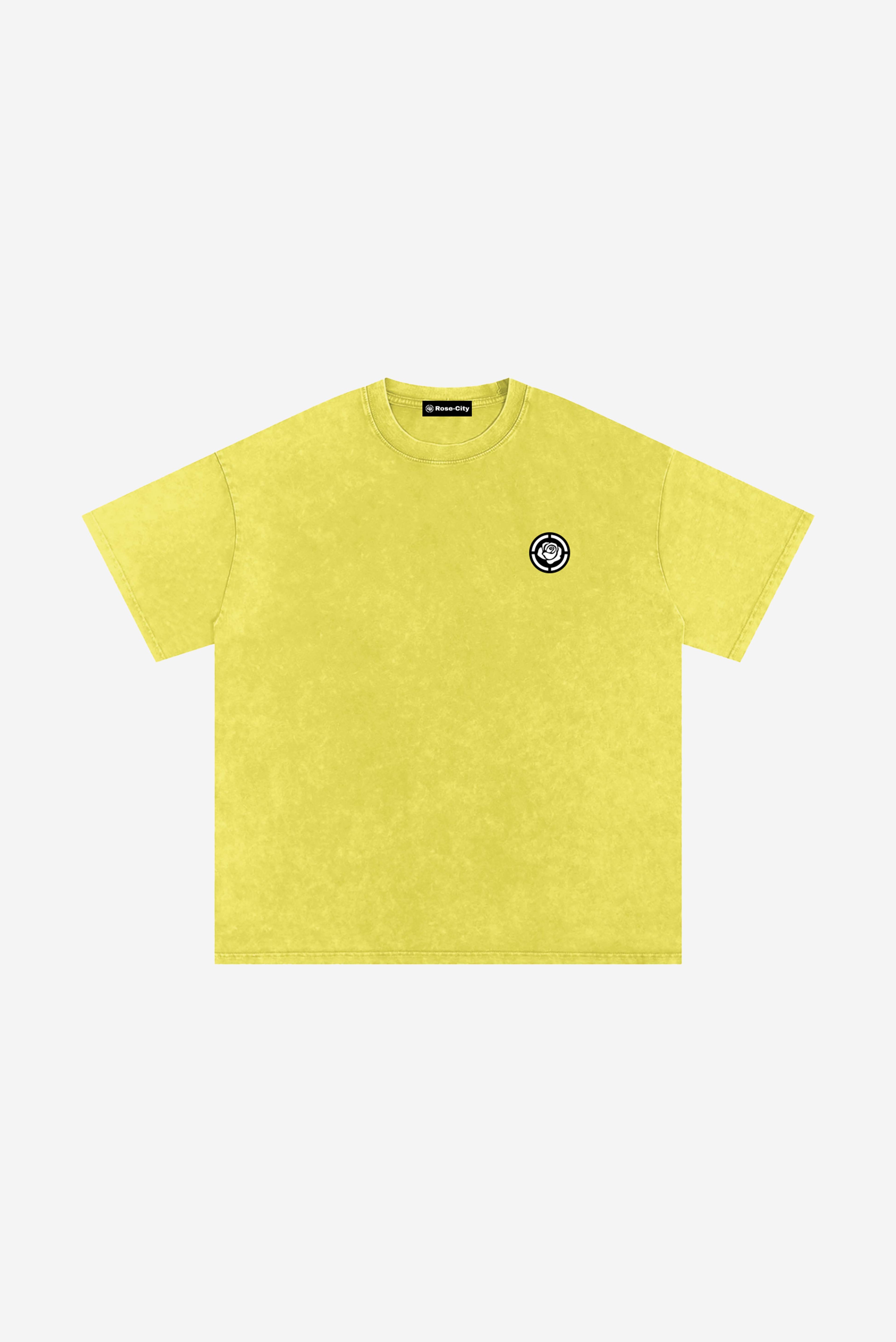 Rose-City Essential - Snow Washed T-Shirt (Yellow)