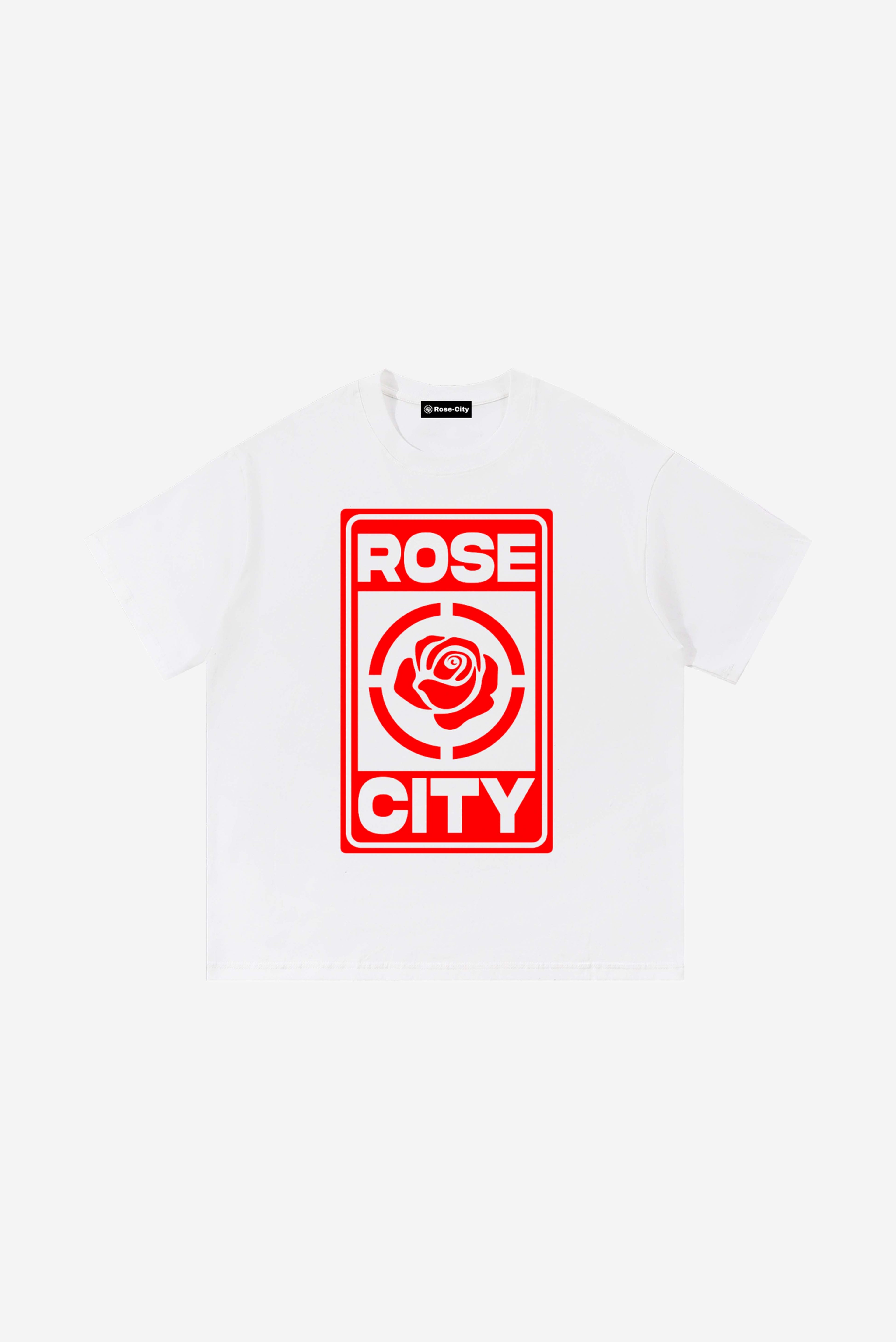 Rose-City Emblem - T-Shirt (White)