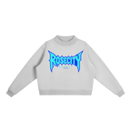 Essential Fleece Mock-Neck Crew Sweatshirt