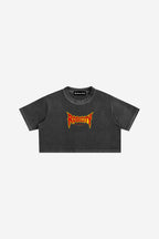 RC Concert - Snow Washed Crop Top (Black)