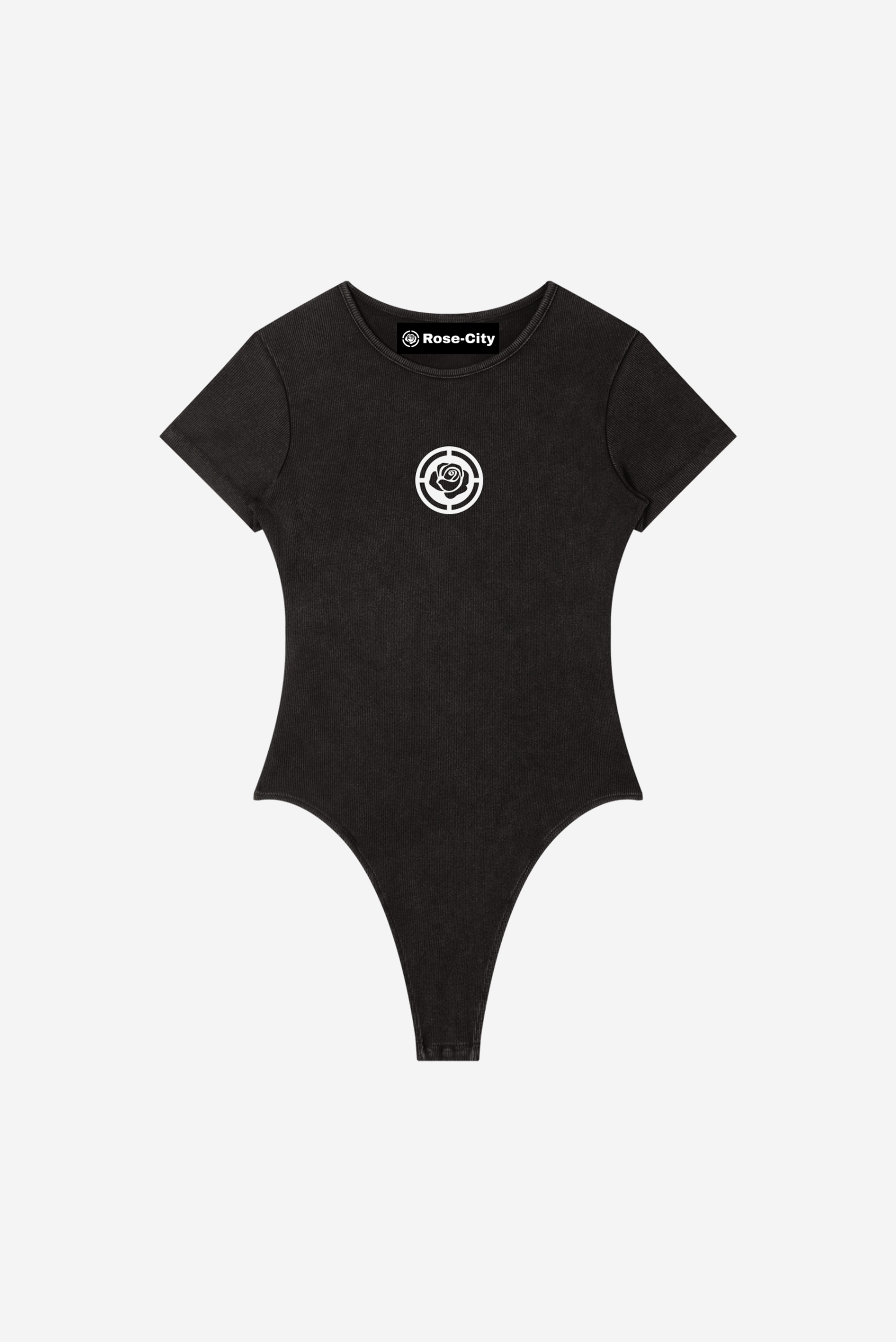 Rose City Women's Mineral Wash Bodysuit (Black)