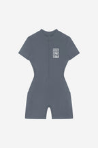 Rose City - Women's Performance Zip Romper (Grey)