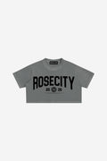 RC State - Snow Washed Crop Top (Ash Grey)