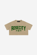 RC State - Snow Washed Crop Top (Khaki)