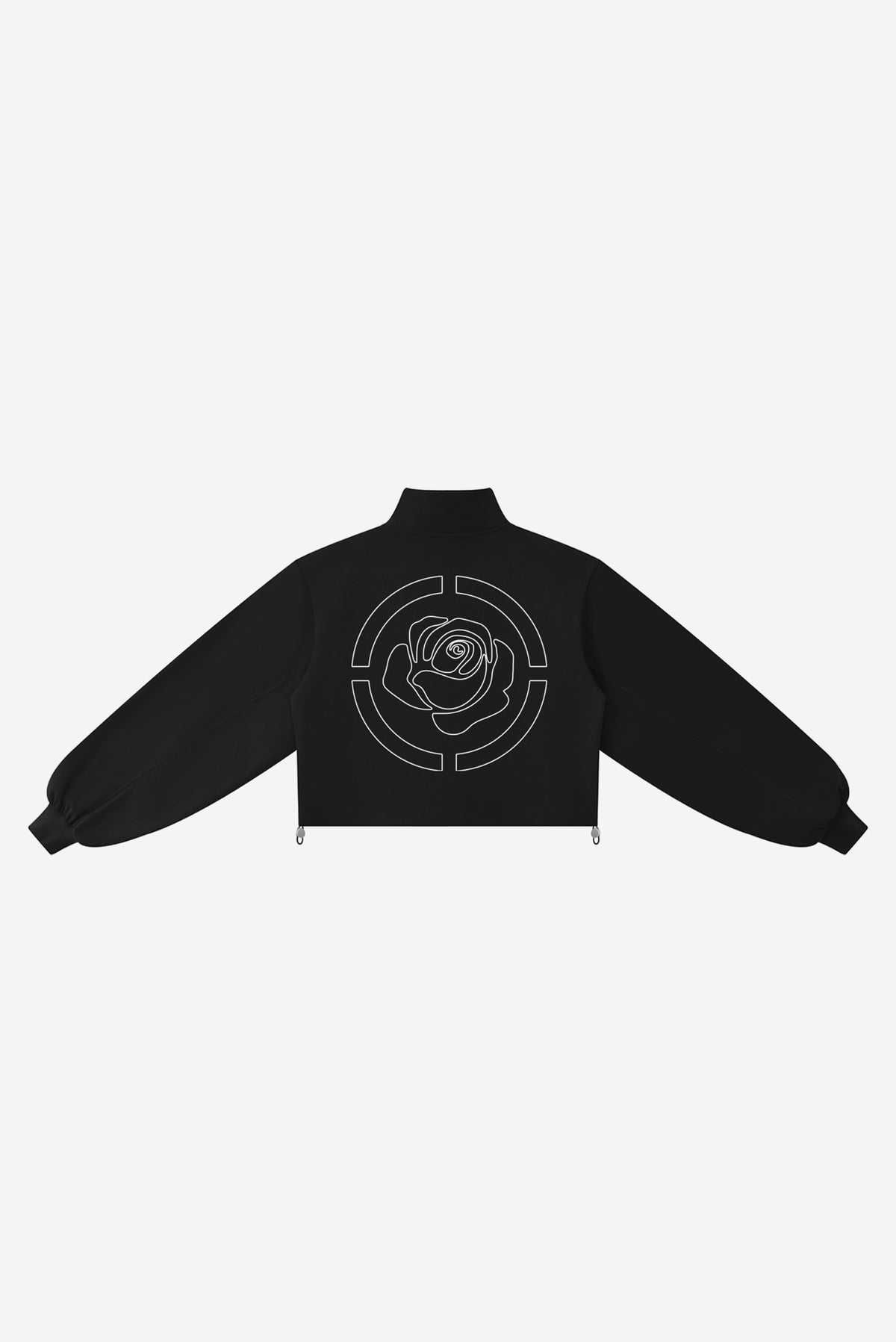 Rose City - Women’s Mock-Neck Quarter-Zip Sweatshirt (Black)