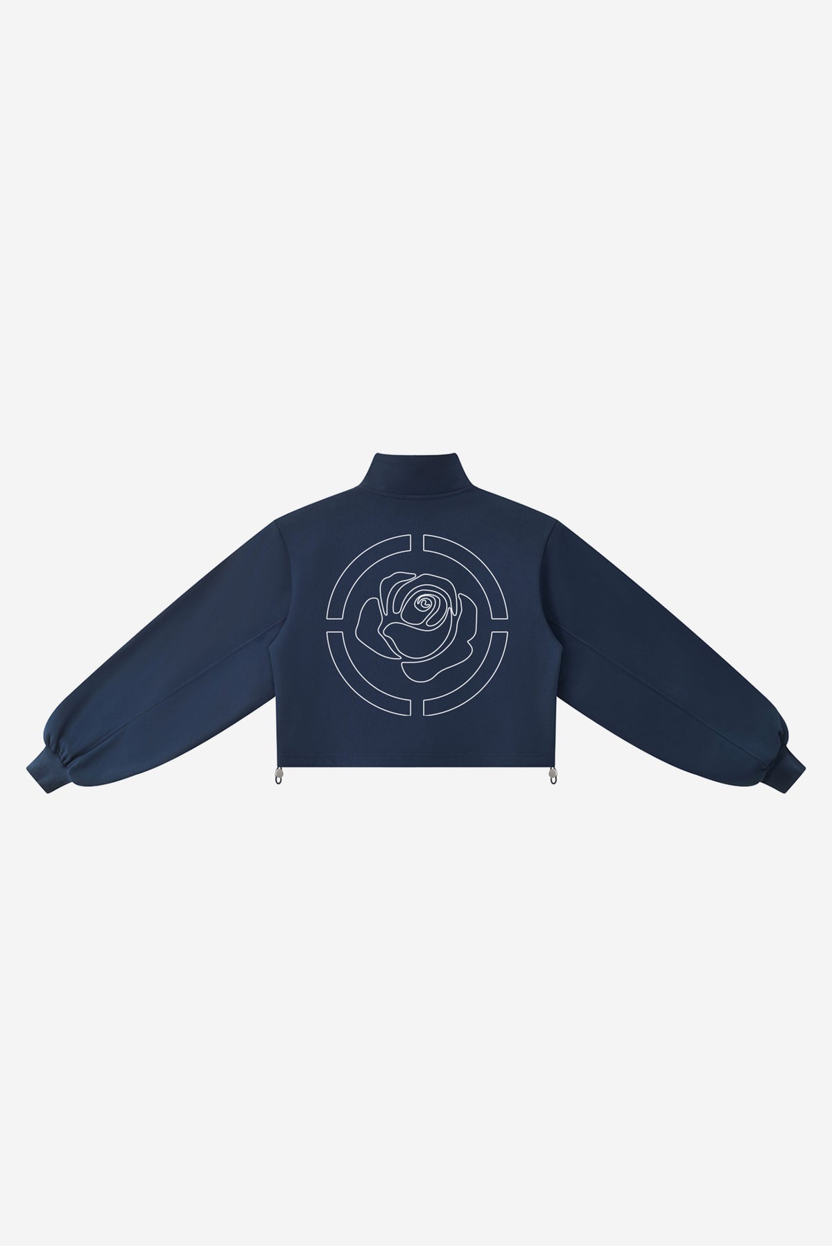 Rose City - Women’s Mock-Neck Quarter-Zip Sweatshirt (Navy)