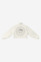 Rose City - Women’s Mock-Neck Quarter-Zip Sweatshirt (White)