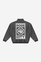 Rose City -  Vintage Wash Fleece Sweatshirt (Black)