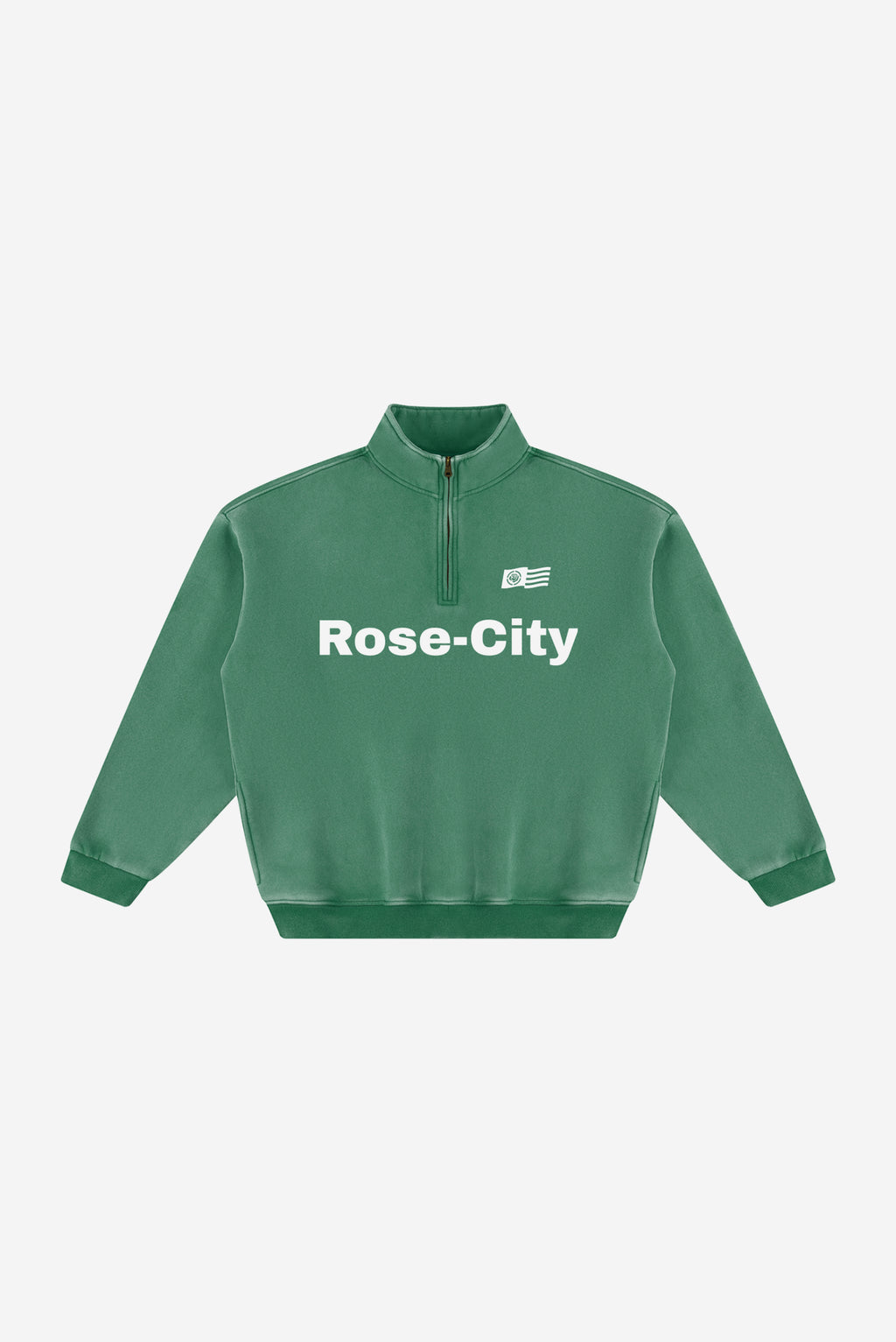 Rose City -  Vintage Wash Fleece Sweatshirt (Green)