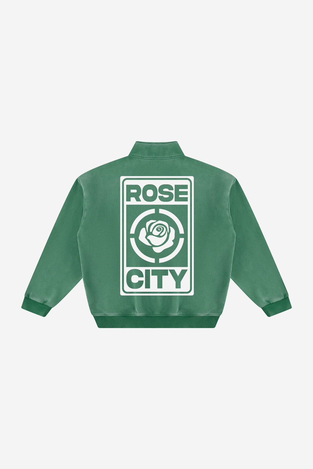 Rose City -  Vintage Wash Fleece Sweatshirt (Green)