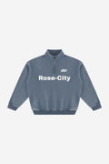 Rose City -  Vintage Wash Fleece Sweatshirt (Dull Blue)