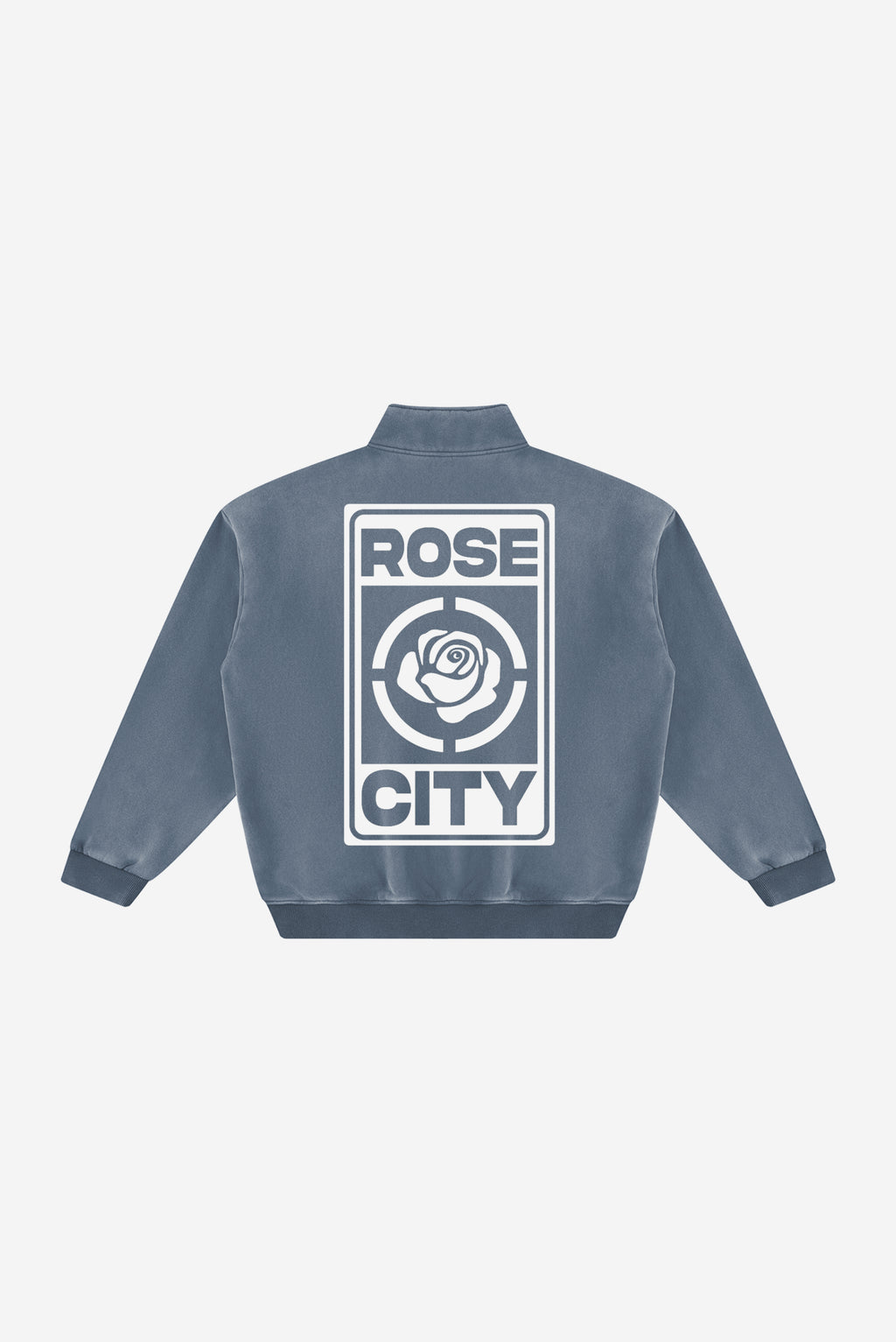Rose City -  Vintage Wash Fleece Sweatshirt (Dull Blue)