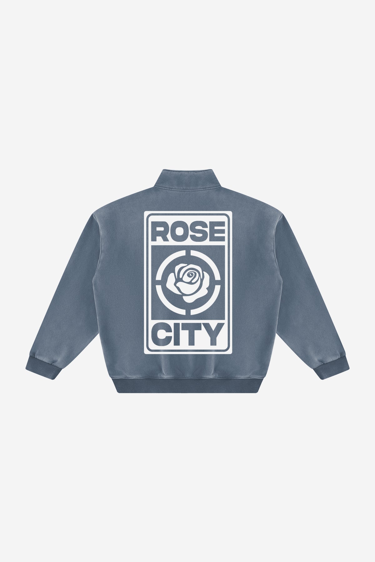 Rose City -  Vintage Wash Fleece Sweatshirt (Dull Blue)