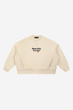 Rose City - Mineral Wash Boxy Sweatshirt (Apricot)
