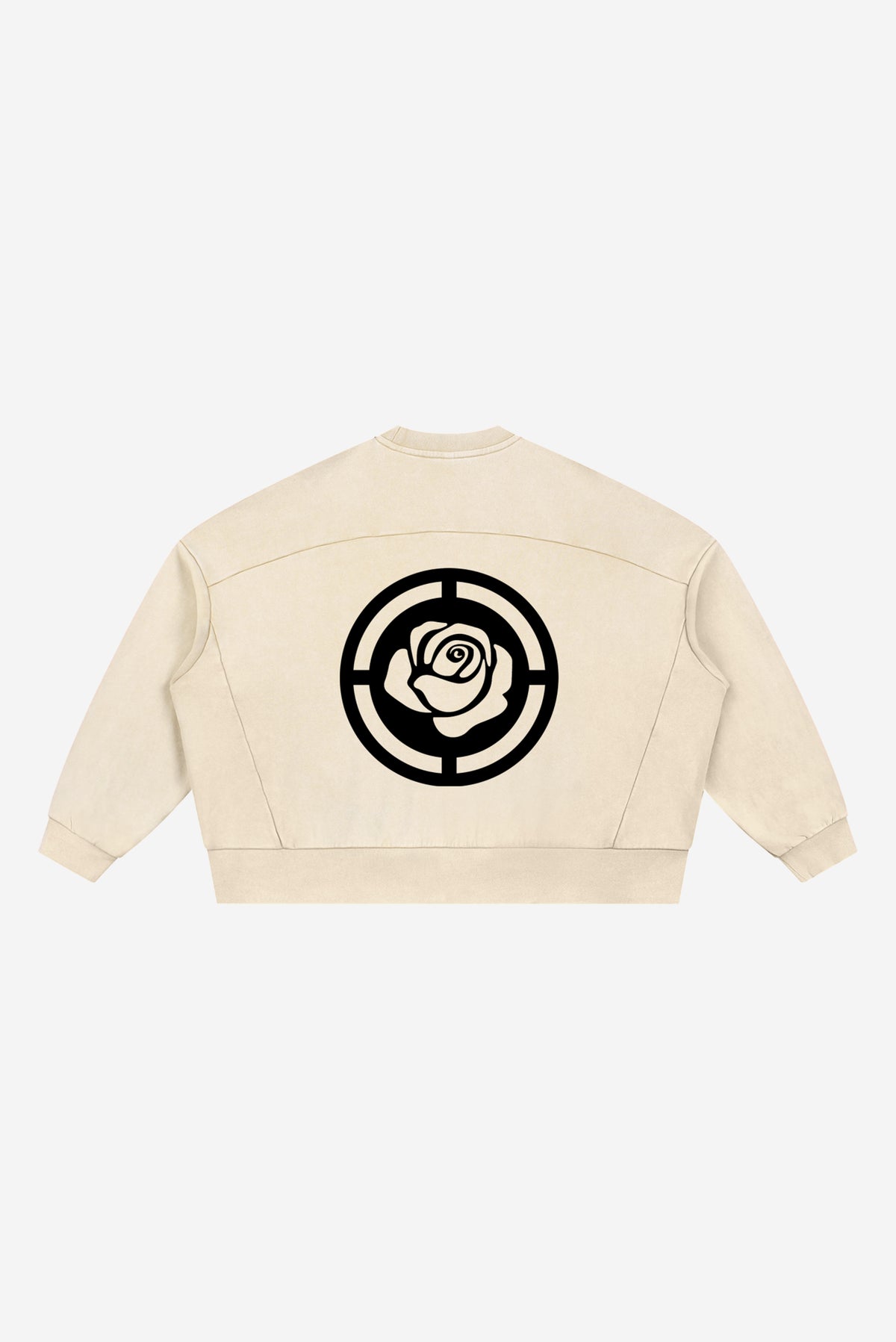 Rose City - Mineral Wash Boxy Sweatshirt (Apricot)