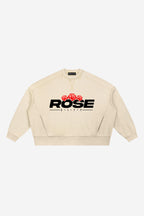 Rose-City Speed -  Mineral Wash Boxy Sweatshirt (Apricot)