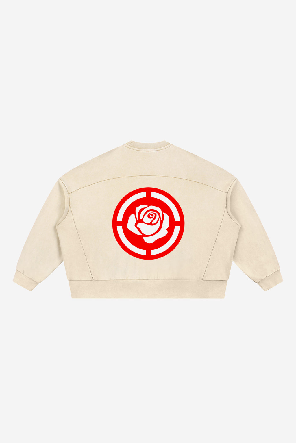 Rose-City Speed -  Mineral Wash Boxy Sweatshirt (Apricot)