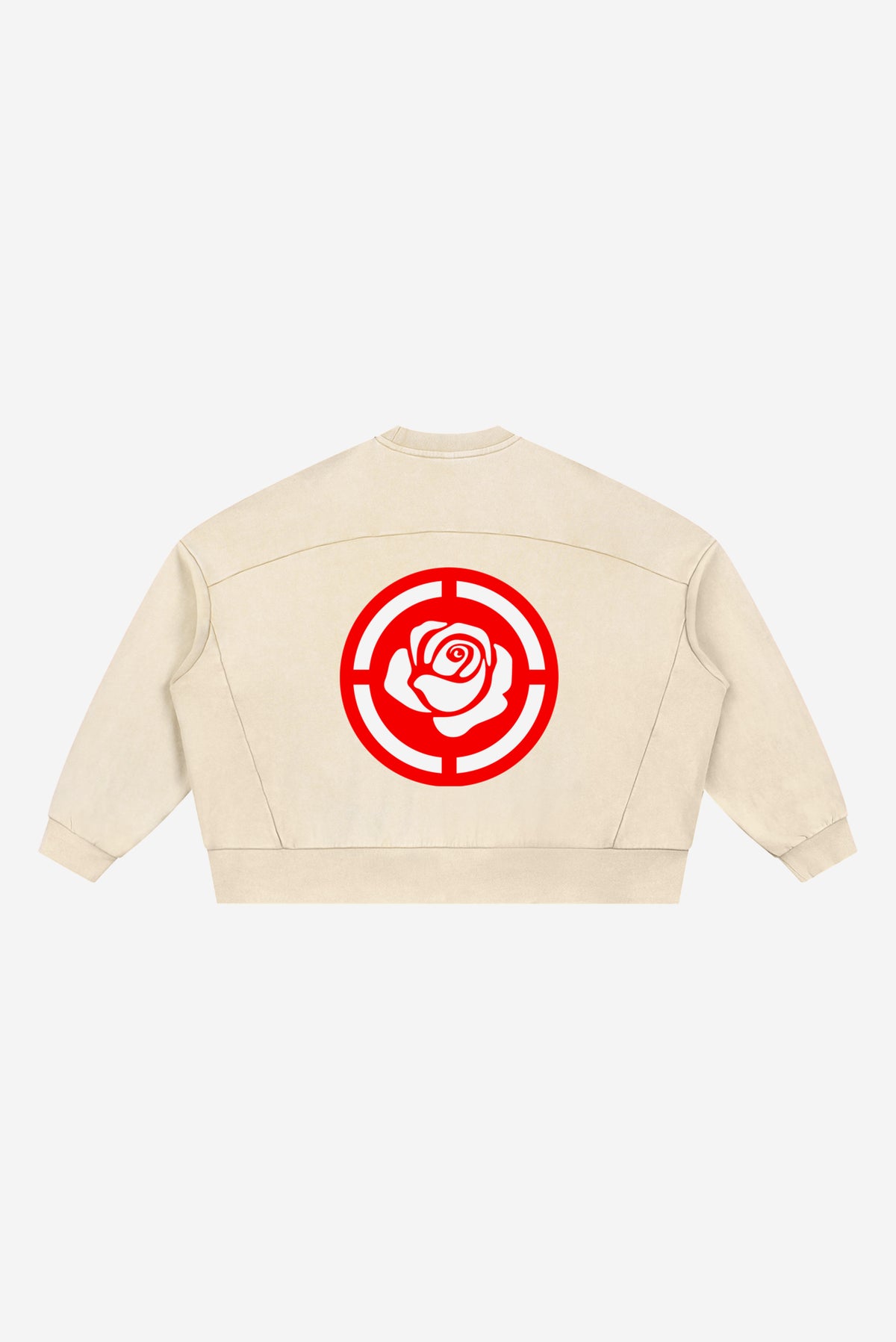 Rose-City Speed -  Mineral Wash Boxy Sweatshirt (Apricot)