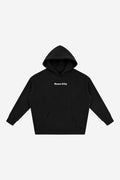 Rose City Essentials - Oversize Fleeced Hoodie (Black)