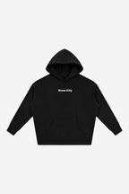 Rose City Essentials - Oversize Fleeced Hoodie (Black)