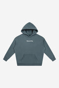 Rose City Essentials - Oversize Fleeced Hoodie (Gray Blue)