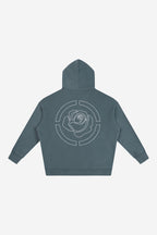 Rose City Essentials - Oversize Fleeced Hoodie (Gray Blue)