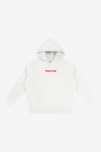 Rose City Essentials - Oversize Fleeced Hoodie (White)
