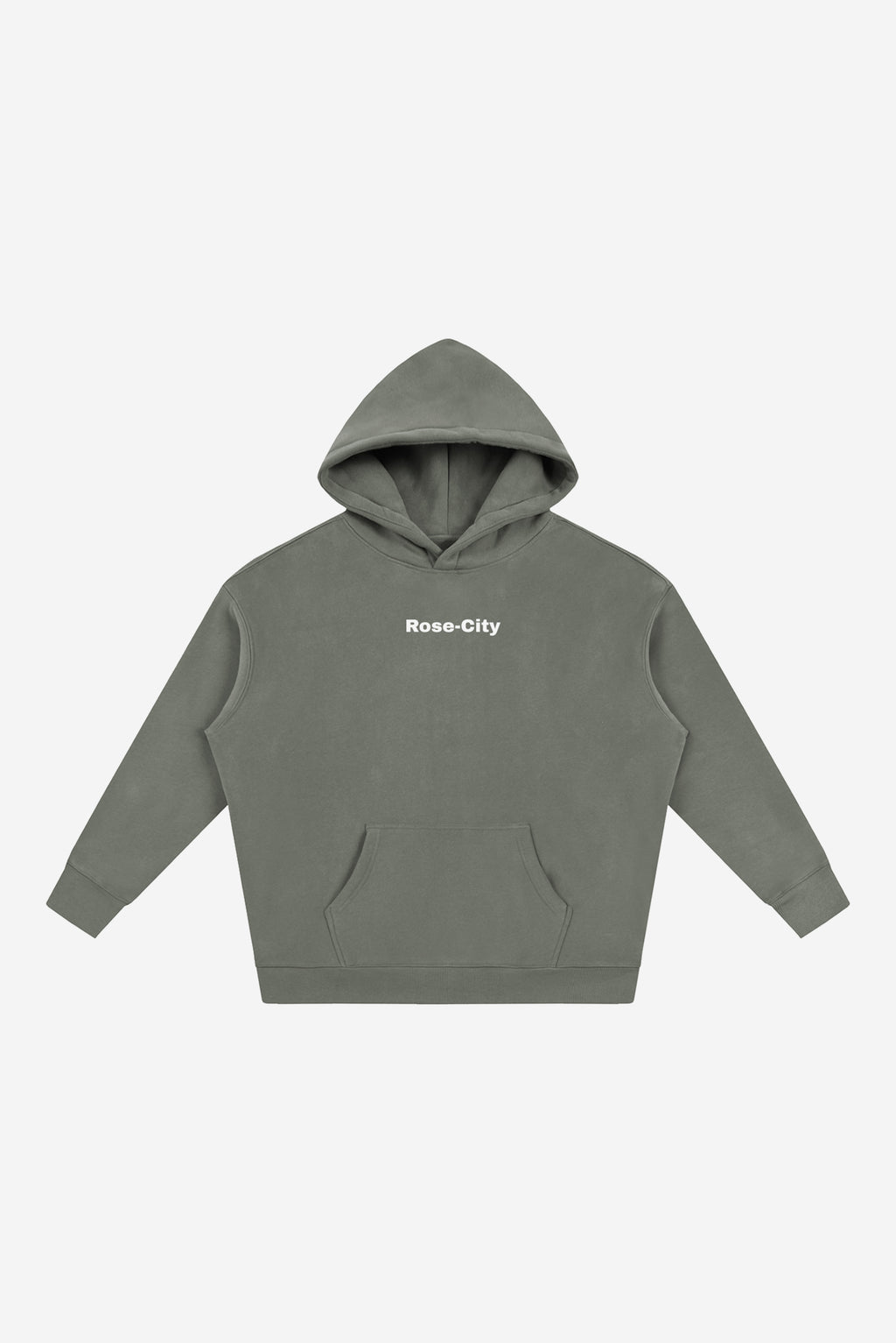 Rose City Essentials - Oversize Fleeced Hoodie (Gray)