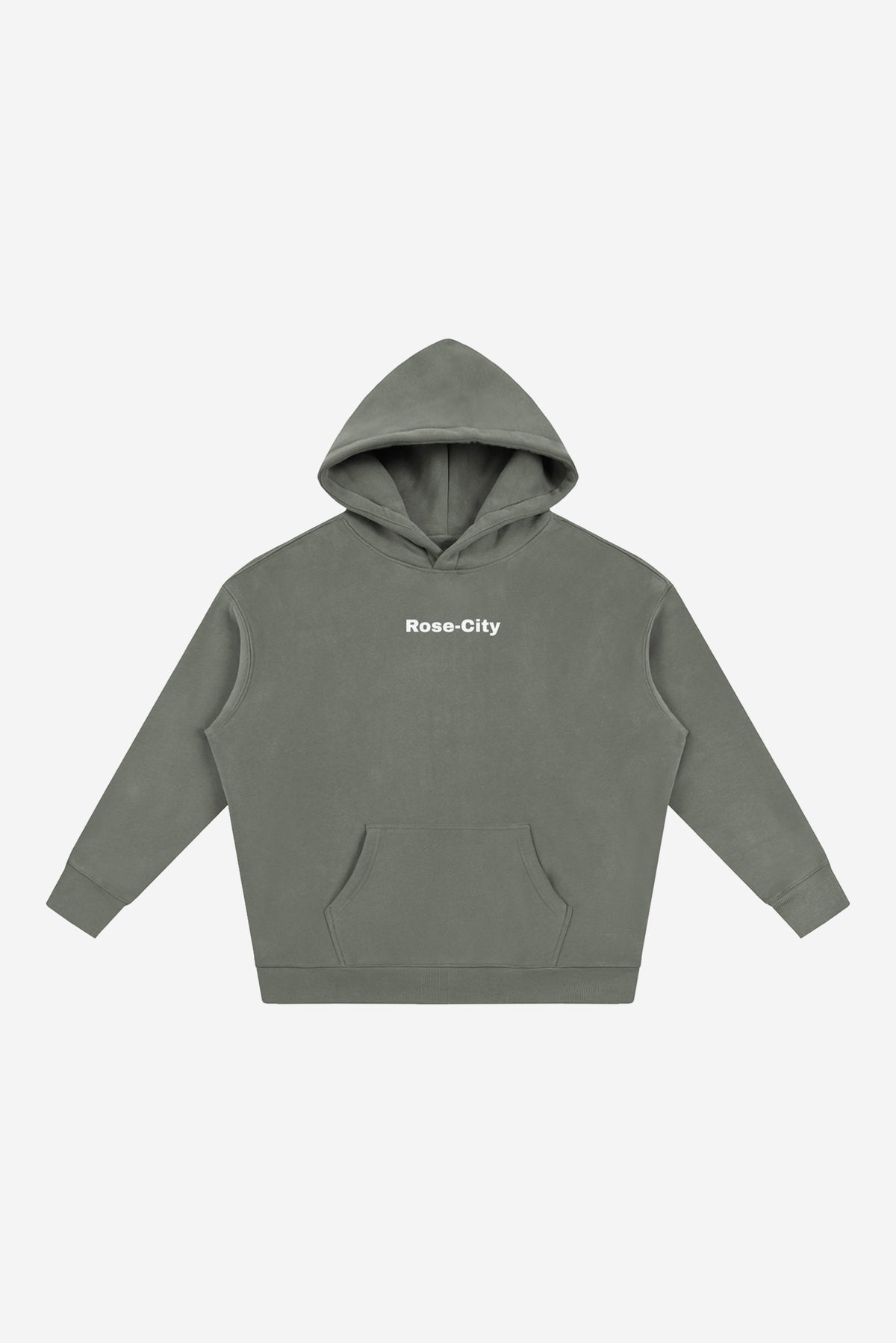 Rose City Essentials - Oversize Fleeced Hoodie (Gray)