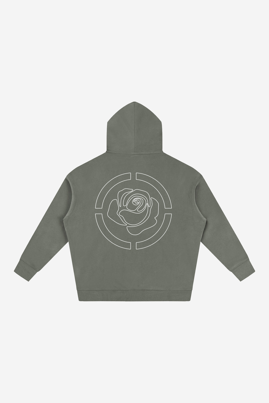 Rose City Essentials - Oversize Fleeced Hoodie (Gray)