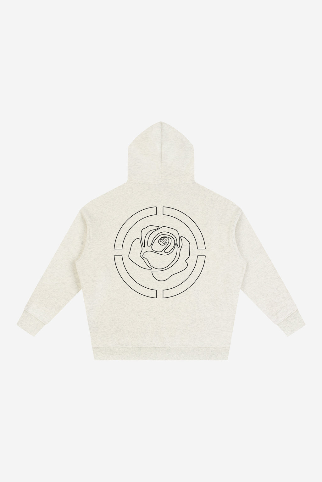 Rose City Essentials - Oversize Fleeced Hoodie (Oat)