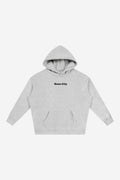 Rose City Essentials - Oversize Fleeced Hoodie (Flower Grey)