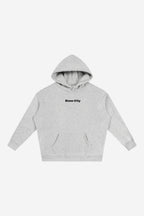 Rose City Essentials - Oversize Fleeced Hoodie (Flower Grey)