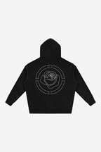 Rose City Essentials - Oversize Fleeced Hoodie (Black)