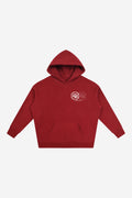 2 Roses - Oversize Fleeced Hoodie (Red)