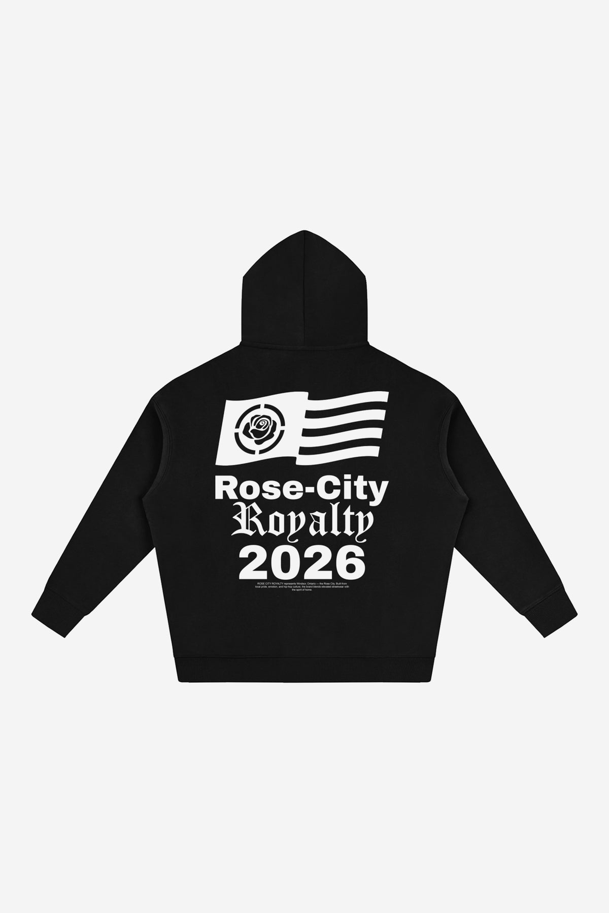 RC  - Oversize Fleeced Hoodie (Black)